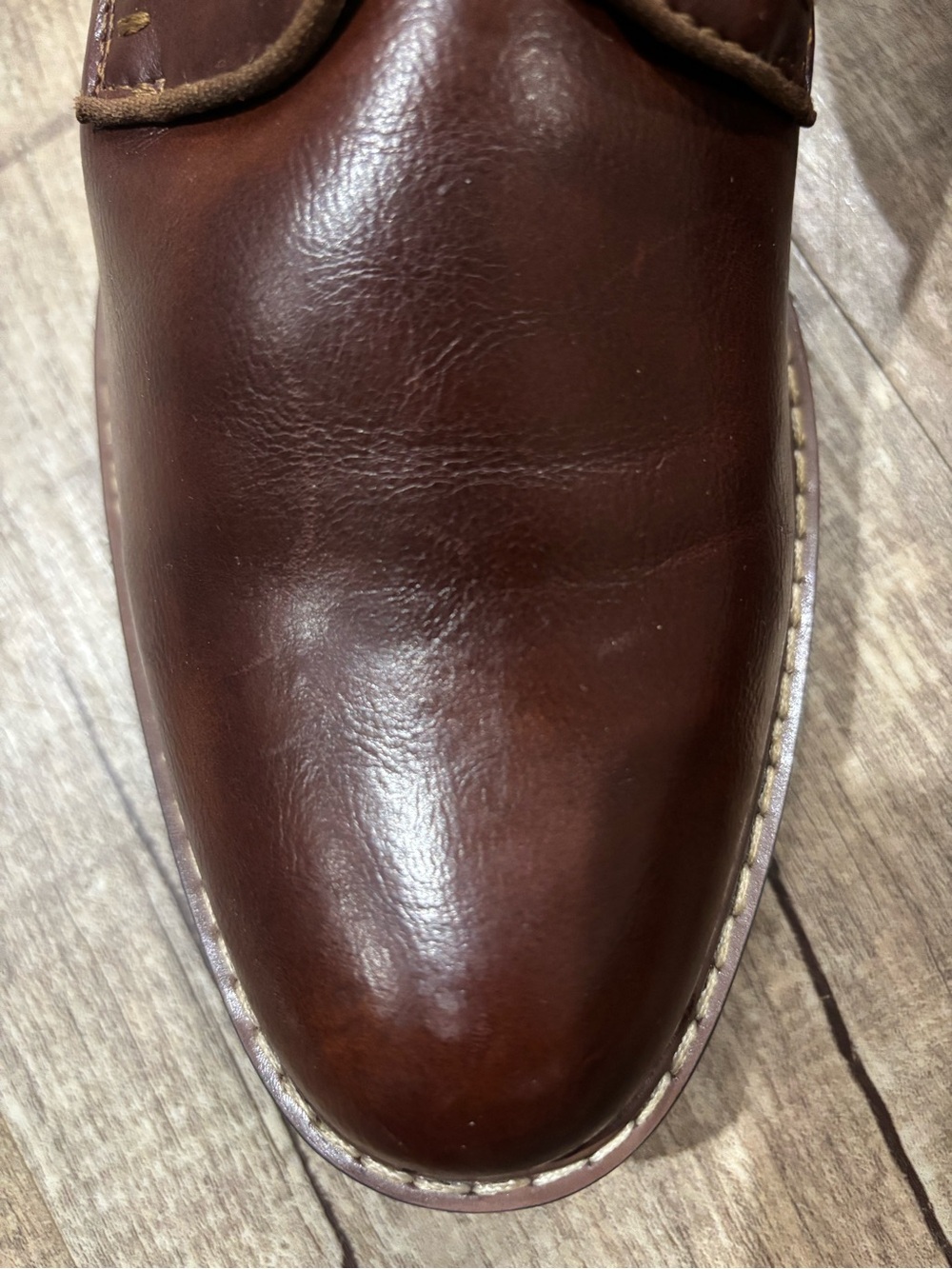 Steve Madden Brown Leather Lace-Up Oxford Shoes Men’s Size 9 - Picture 10 of 10